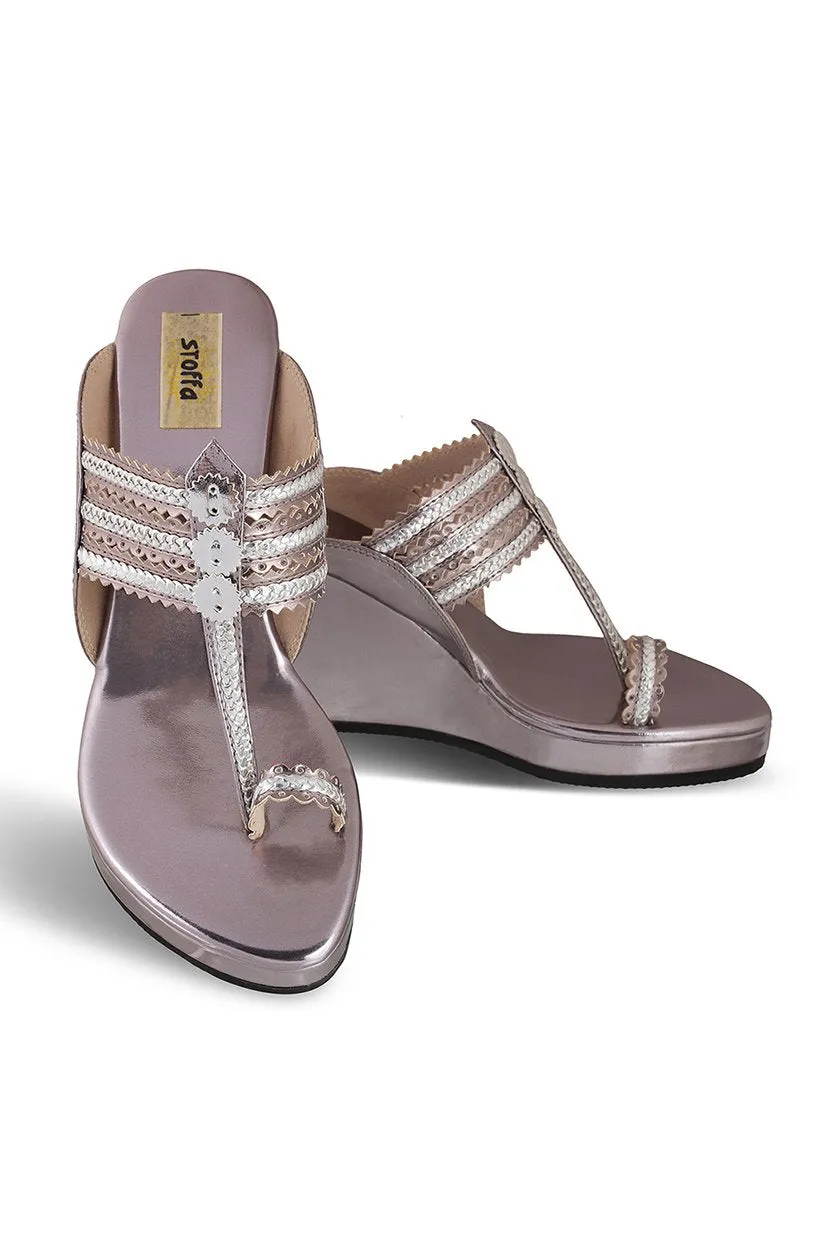 Classic High K Wedge Rose Gold