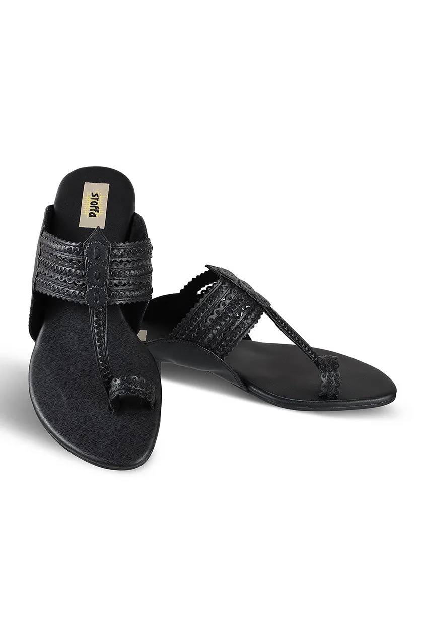 Classic K Flats Antique Gold