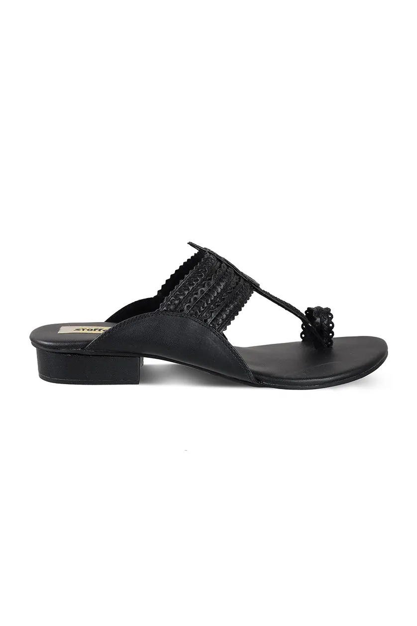 Classic K Flats Antique Gold