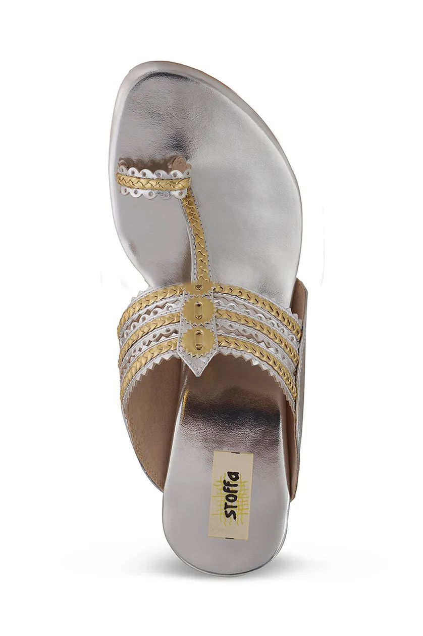 Classic K Flats Antique Gold