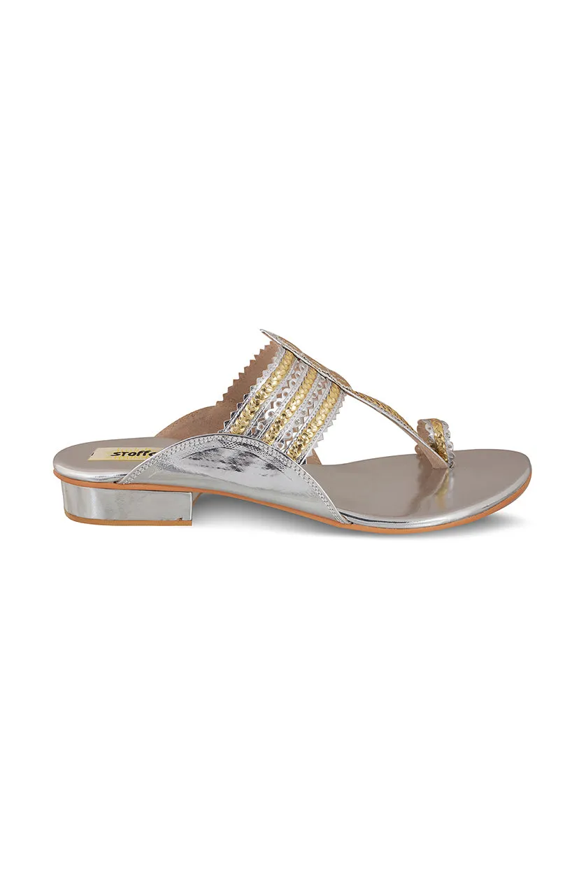 Classic K Flats Antique Gold