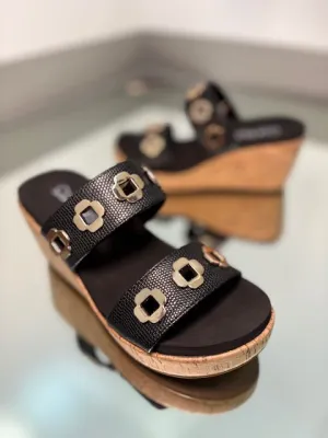 Corky's HiTide Black Sandals