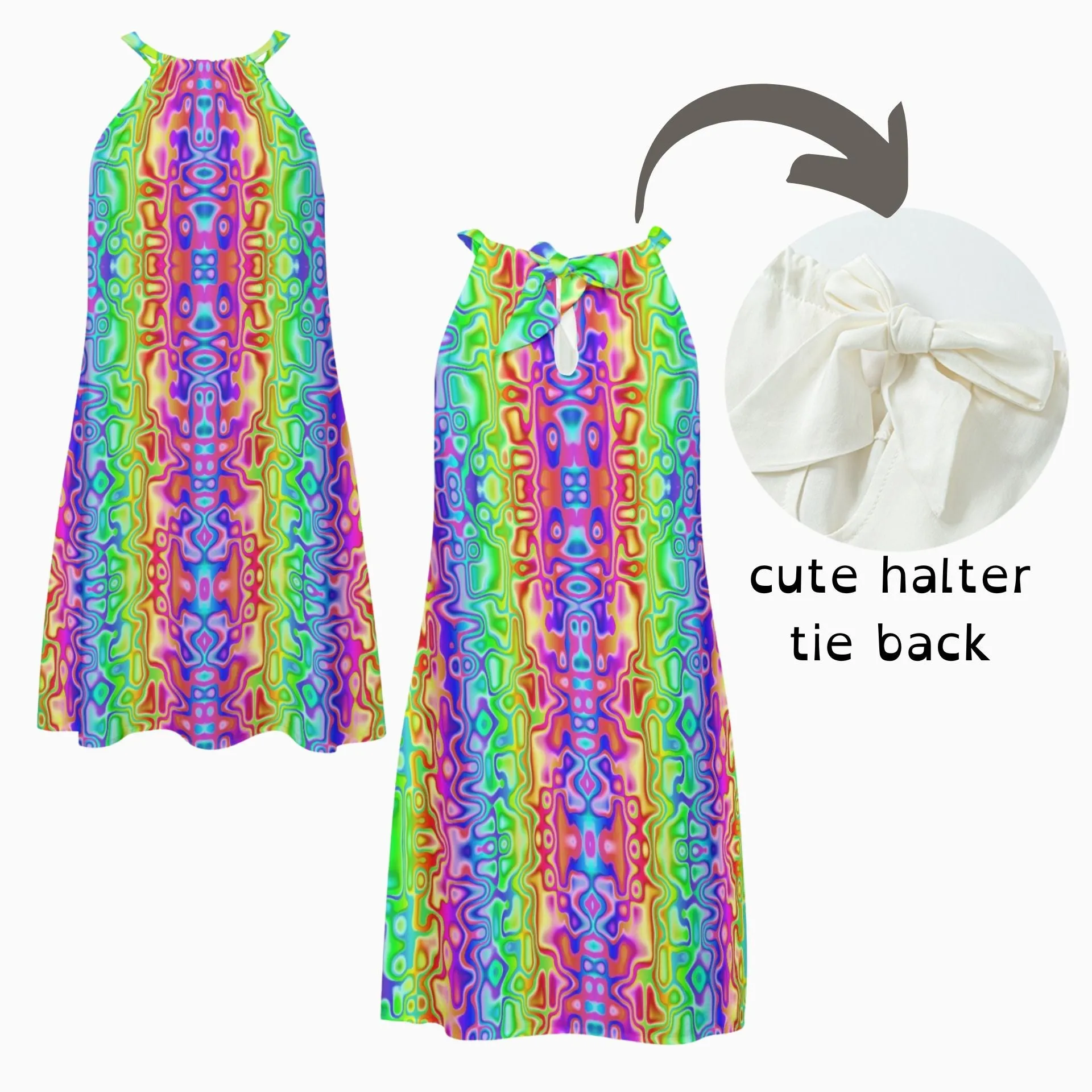 Cyber Rainbow Sundress