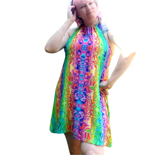 Cyber Rainbow Sundress