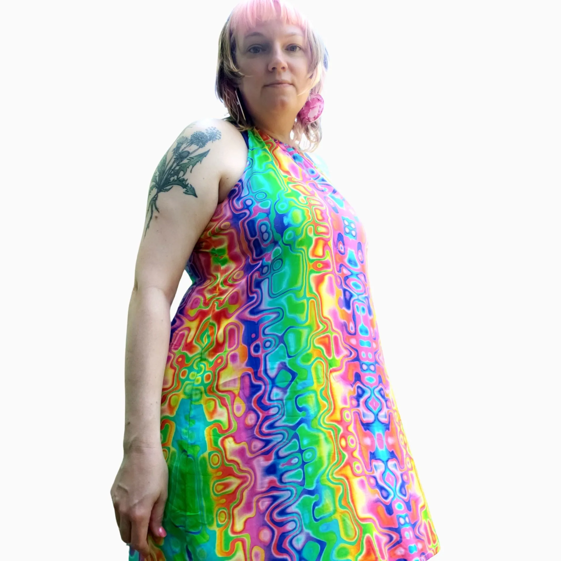 Cyber Rainbow Sundress