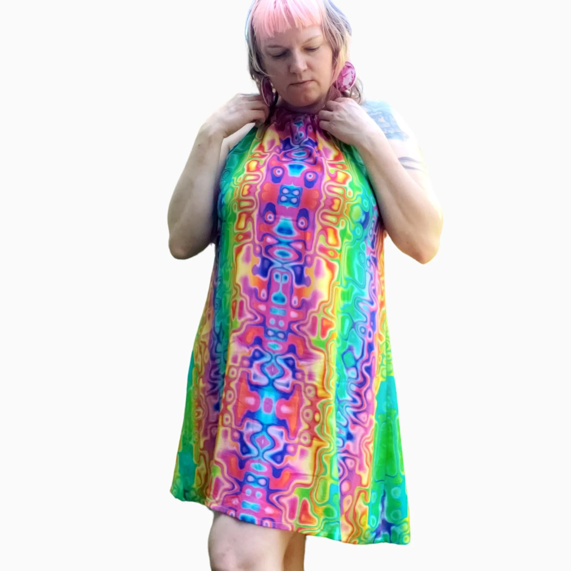 Cyber Rainbow Sundress