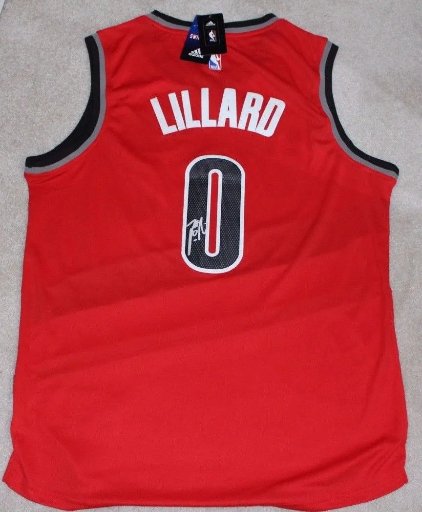 Damian Lillard Signed Autographed Portland Trail Blazers Basketball Jersey (JSA COA)