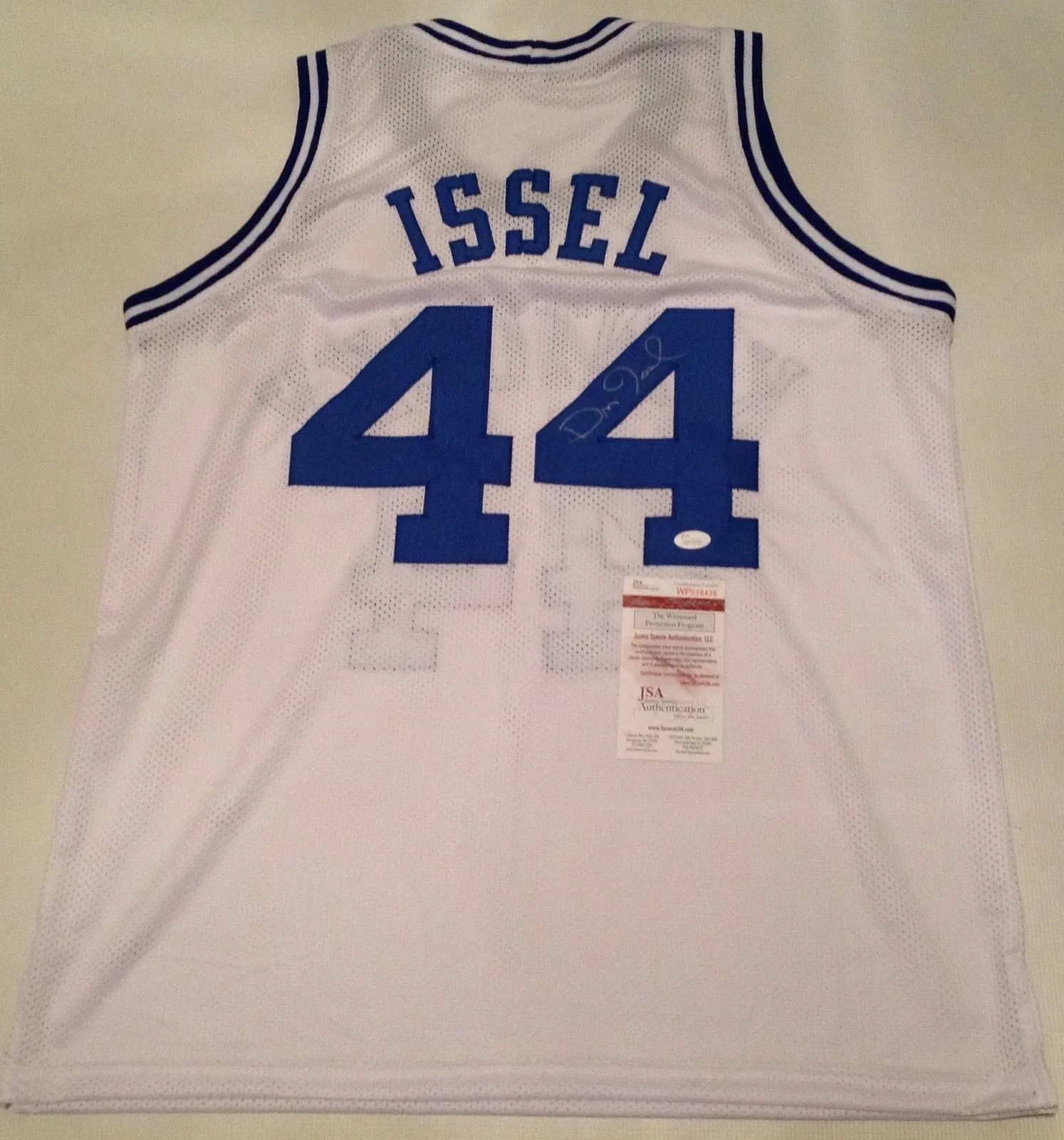Dan Issel Signed Autographed Kentucky Wildcats Basketball Jersey (JSA COA)