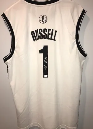 D'Angelo Russell Signed Autographed Brooklyn Nets Basketball Jersey (JSA COA)