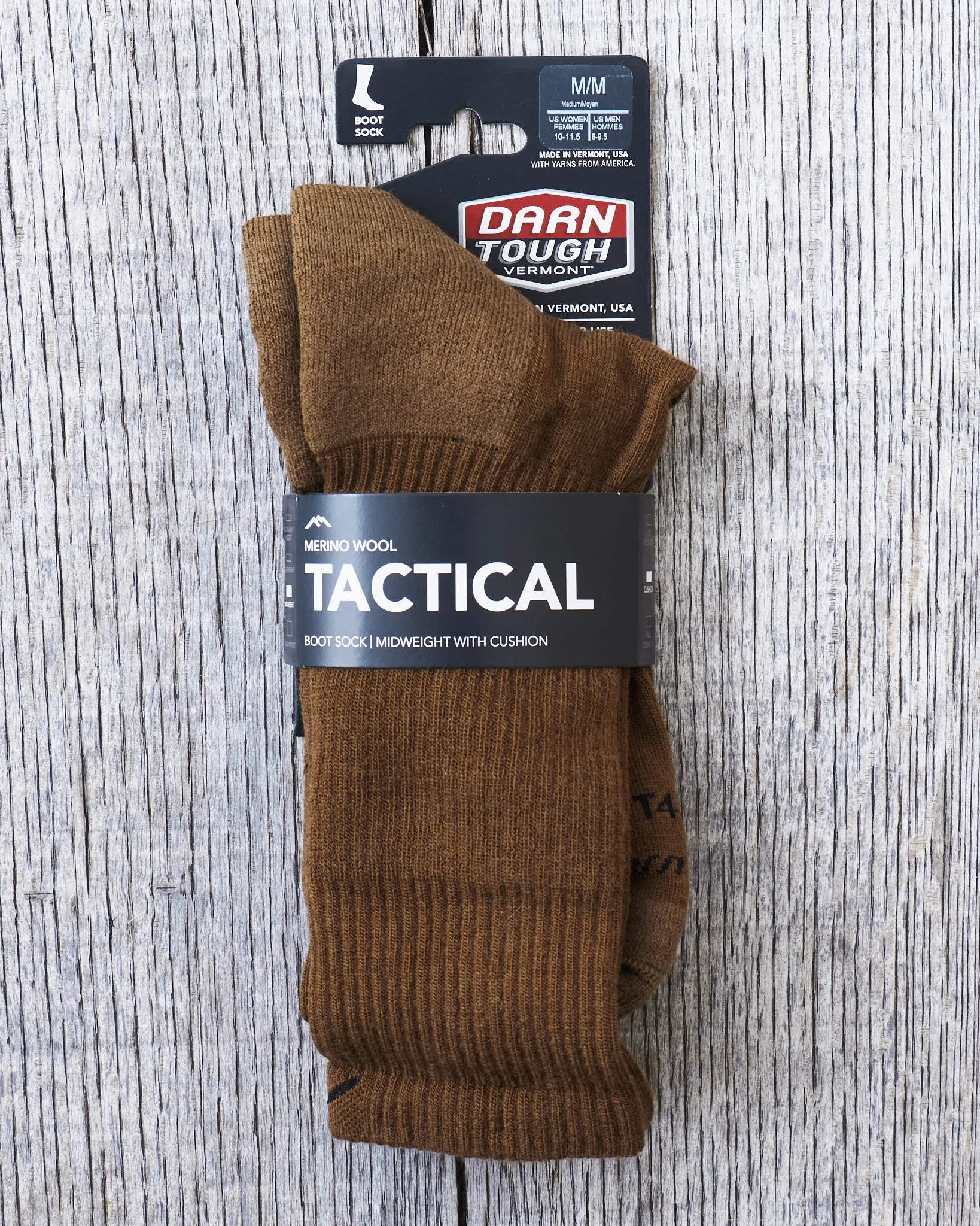 Darn Tough T421 / T4021 Coyote Boot Sock Midweight Tactical With Cushion