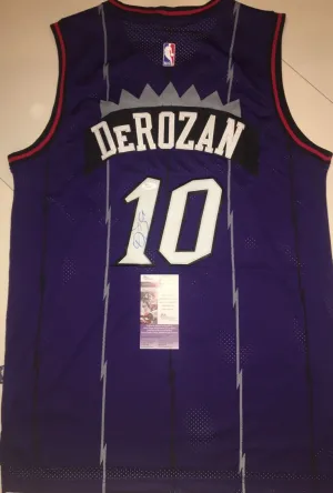 Demar DeRozan Signed Autographed Toronto Raptors Basketball Jersey (JSA COA)