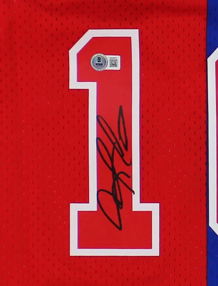 Dennis Rodman Signed Detroit Pistons Mitchell & Ness 1988-89 Split NBA Jersey