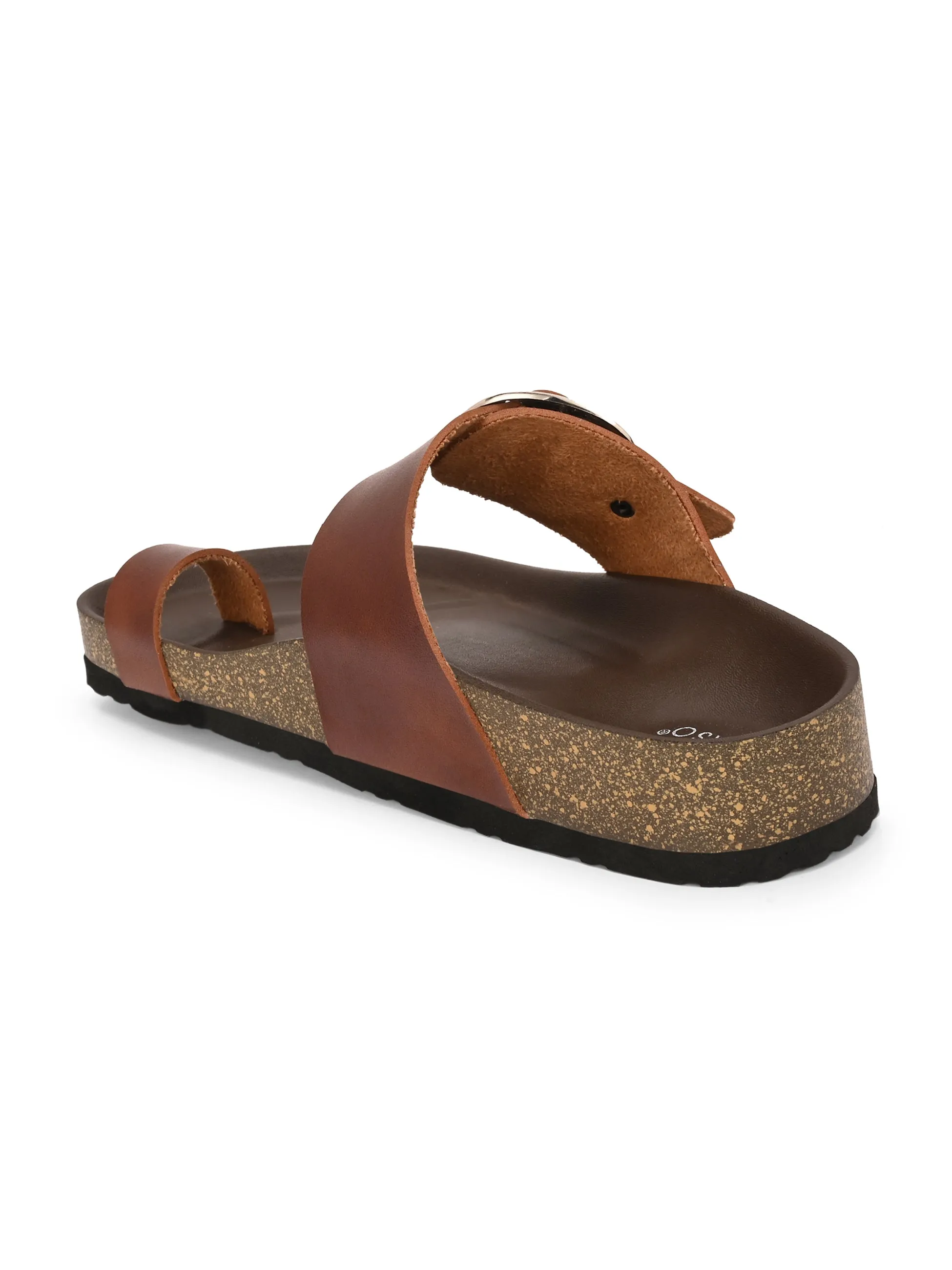 El Paso Women One Toe Flats with Buckles