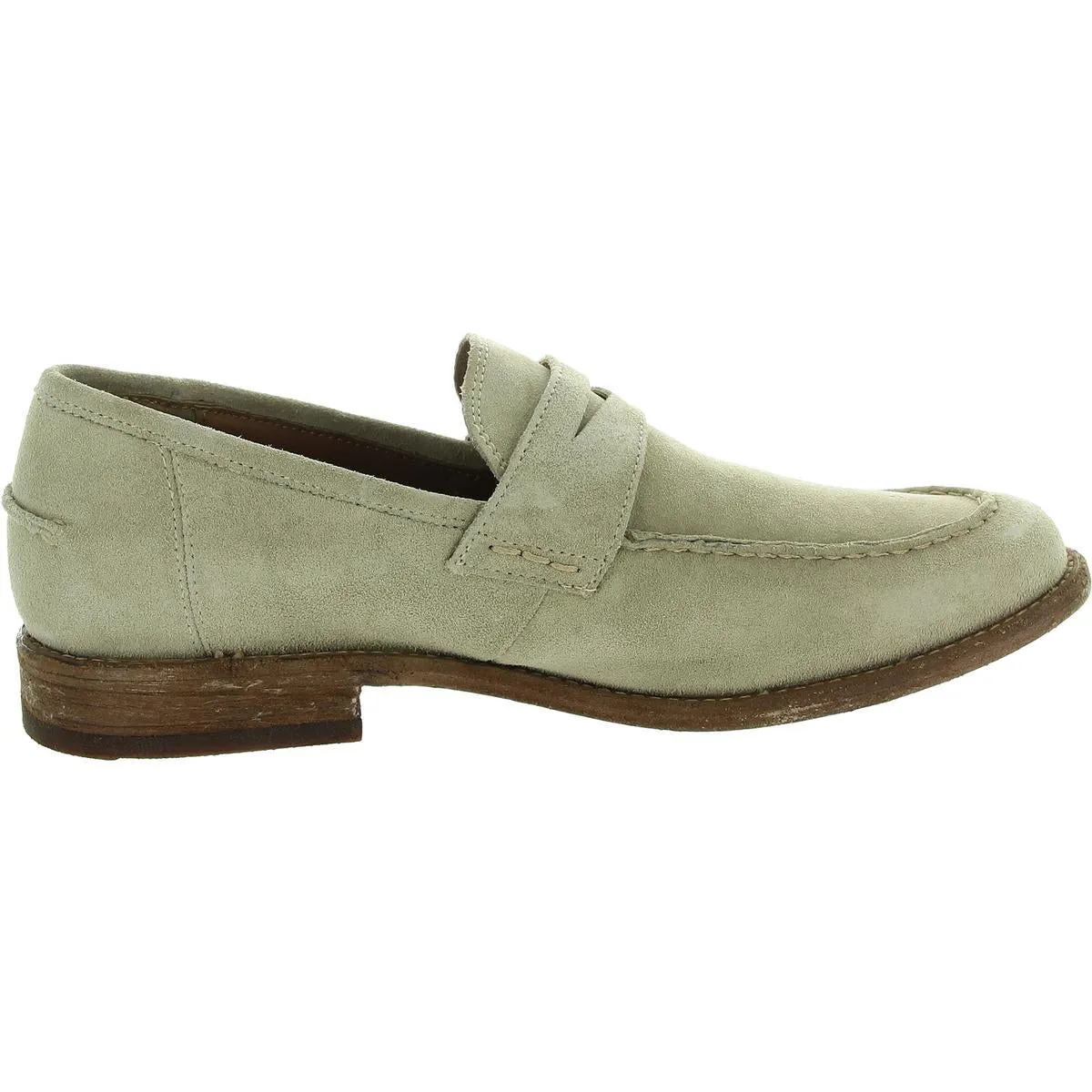 Frye Mens Tyler Penny Solid Suede Loafers