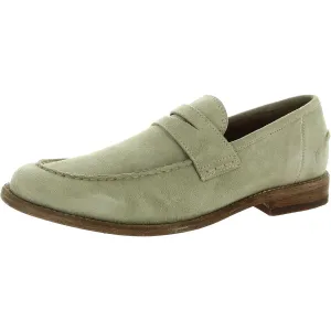 Frye Mens Tyler Penny Solid Suede Loafers