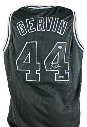 George Gervin Signed Autographed San Antonio Spurs Basketball Jersey (PSA/DNA COA)