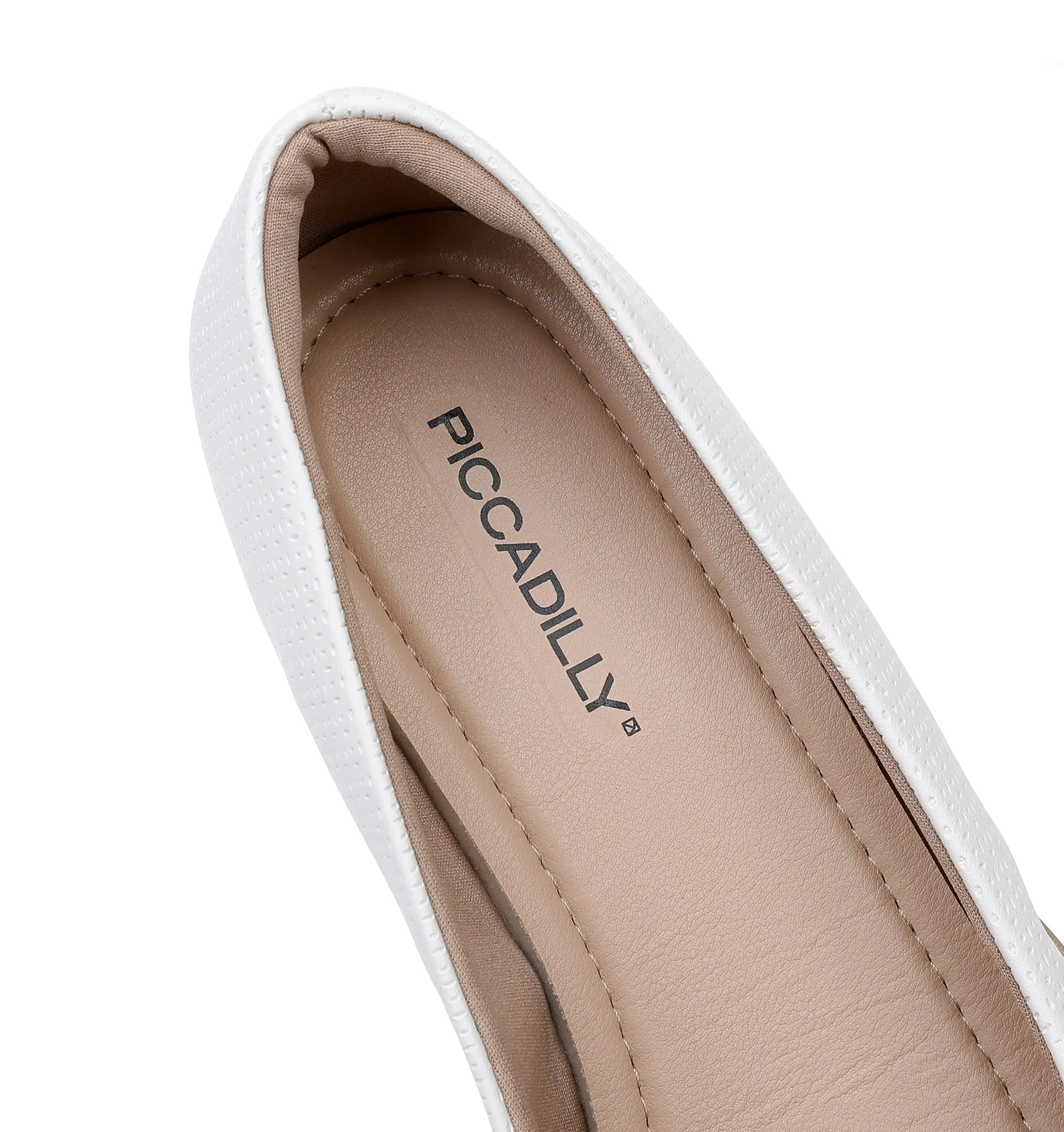 Gleaming Charm White & Gold Slip-on (250.196)