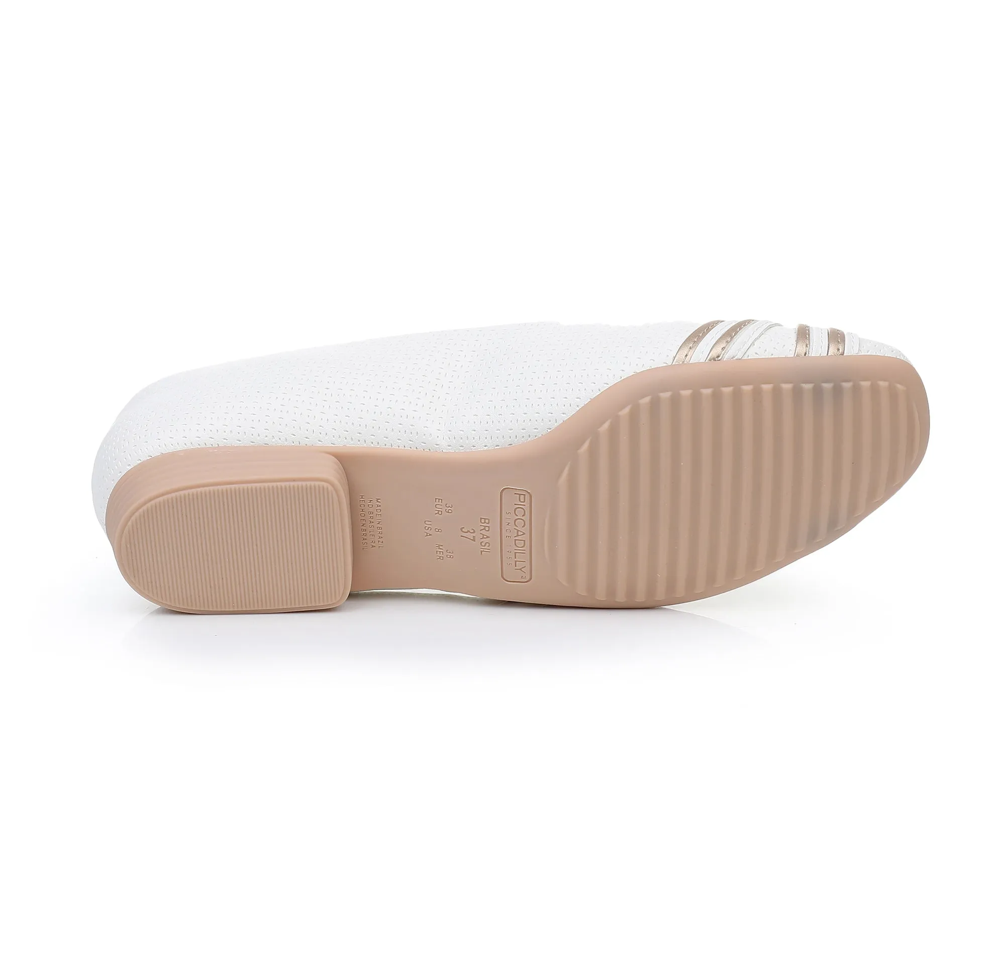 Gleaming Charm White & Gold Slip-on (250.196)
