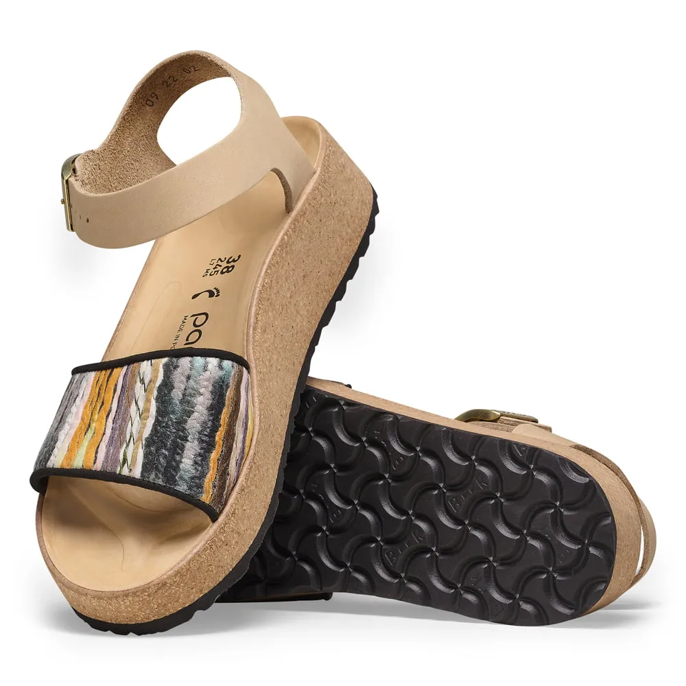 Glenda French Piping Nubuck Leather Textile