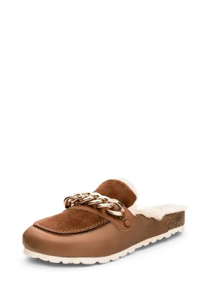 Gold Chain - Cloafer Fur Cognac
