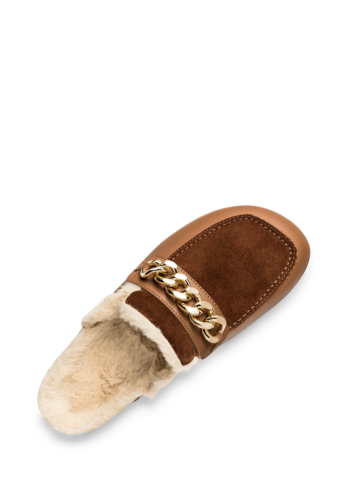 Gold Chain - Cloafer Fur Cognac