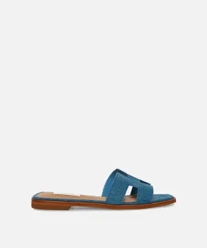 Haydn Fabric Slide - Denim