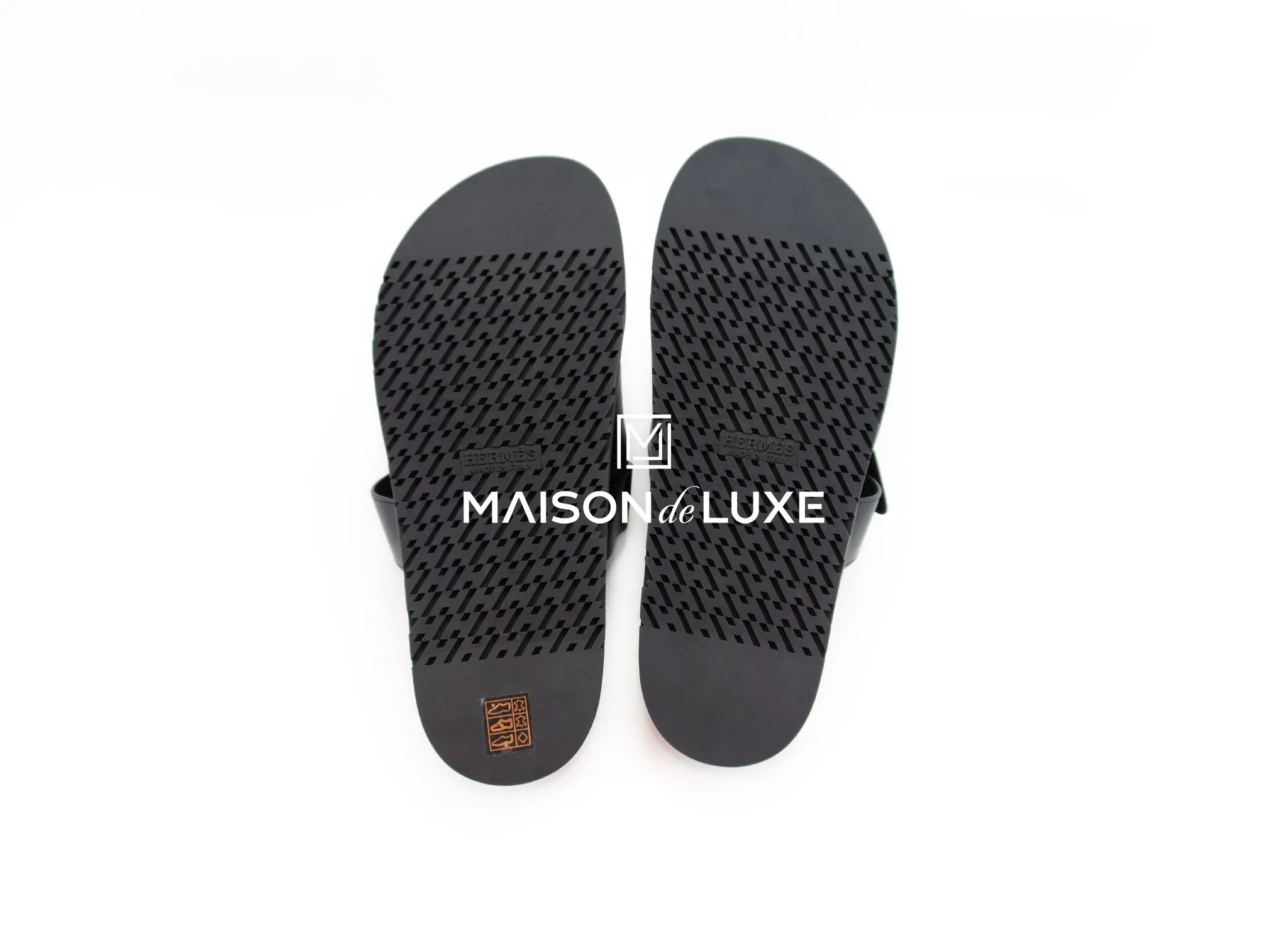 Hermes Men's Black Chypre Sandal 43.5