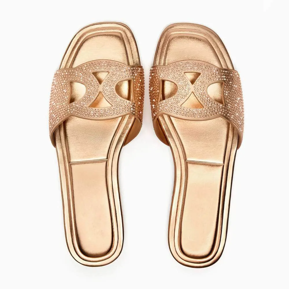 Interlocking Flat Padded Slippers