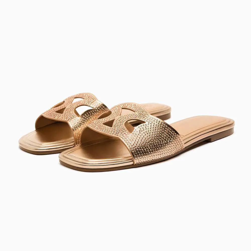 Interlocking Flat Padded Slippers