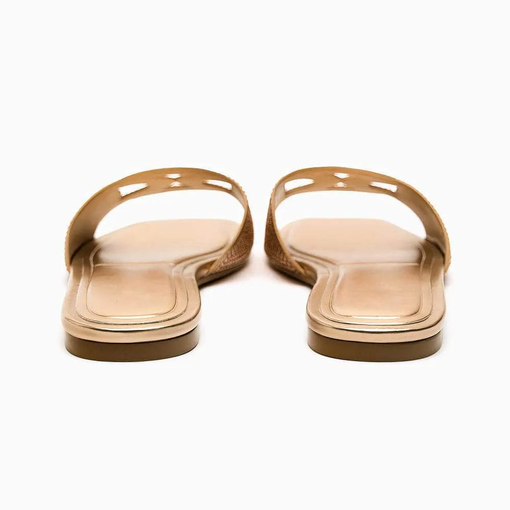 Interlocking Flat Padded Slippers