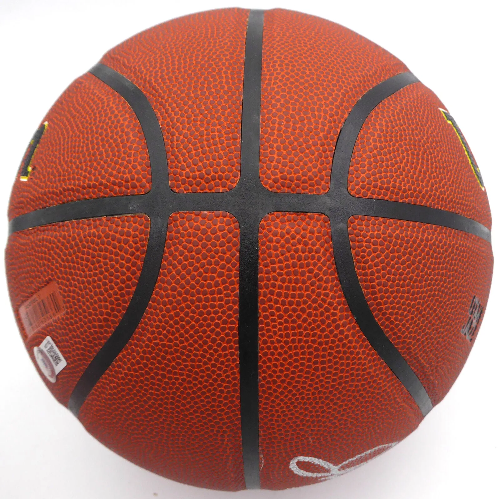 John Stockton Autographed Basketball Utah Jazz (Smudged) Beckett QR #1W271705
