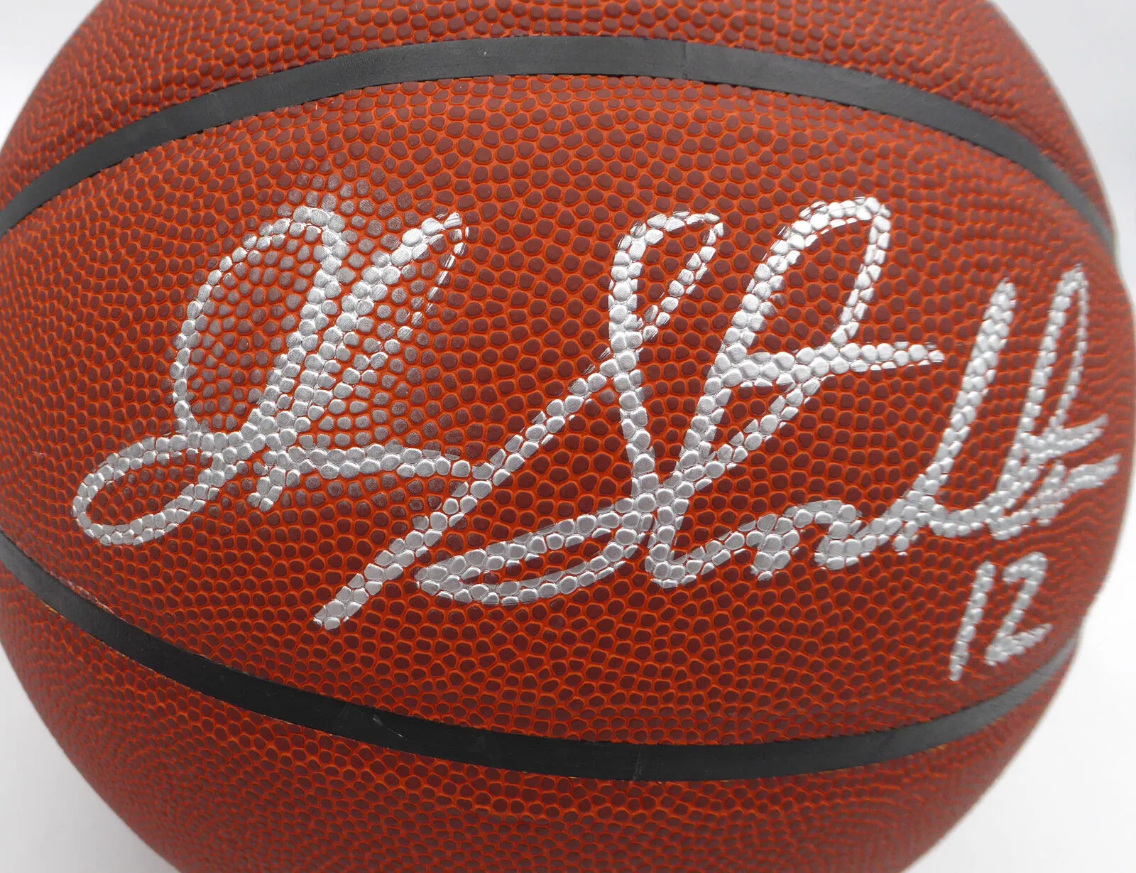 John Stockton Autographed Basketball Utah Jazz (Smudged) Beckett QR #1W271705
