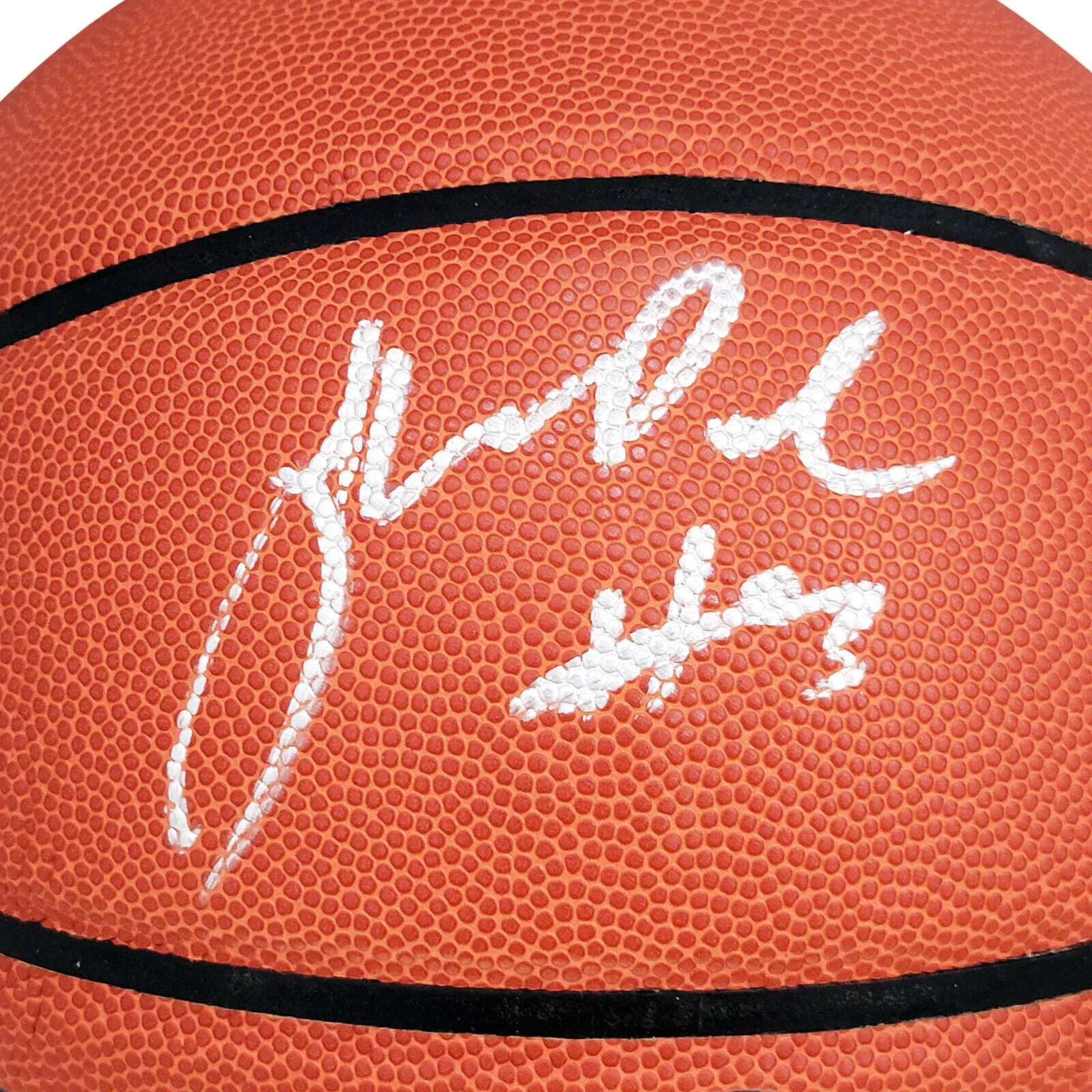 JORDAN POOLE AUTOGRAPHED SPALDING SERIES BASKETBALL WARRIORS BECKETT 211898