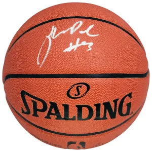 JORDAN POOLE AUTOGRAPHED SPALDING SERIES BASKETBALL WARRIORS BECKETT 211898
