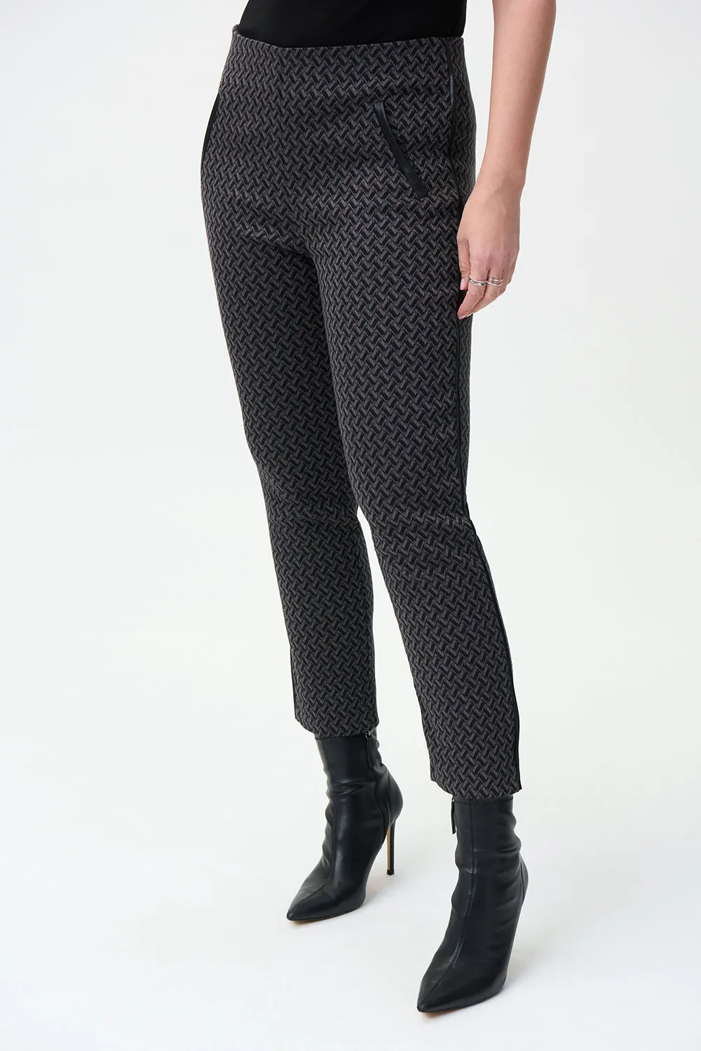 Joseph Ribkoff Textured Pant with Pocket Trim jr224114