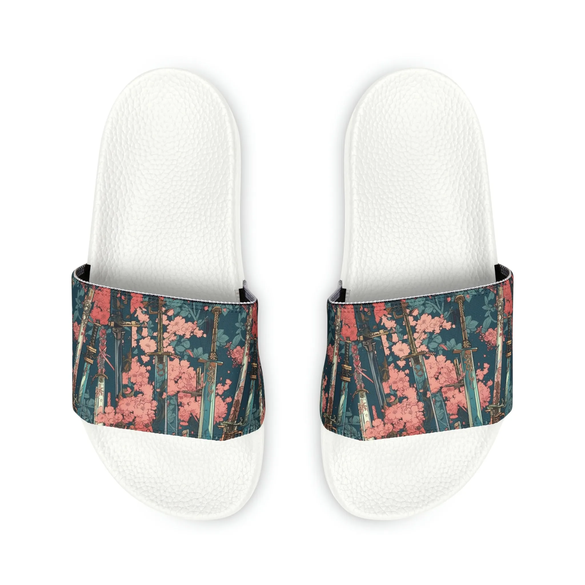Katanas & Cherry Blossoms - Women's Removable-Strap Sandals