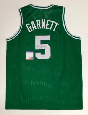Kevin Garnett Signed Autographed Boston Celtics Basketball Jersey (PSA/DNA COA)