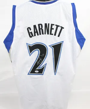 Kevin Garnett Signed Autographed Minnesota Timberwolves Basketball Jersey (PSA/DNA COA)