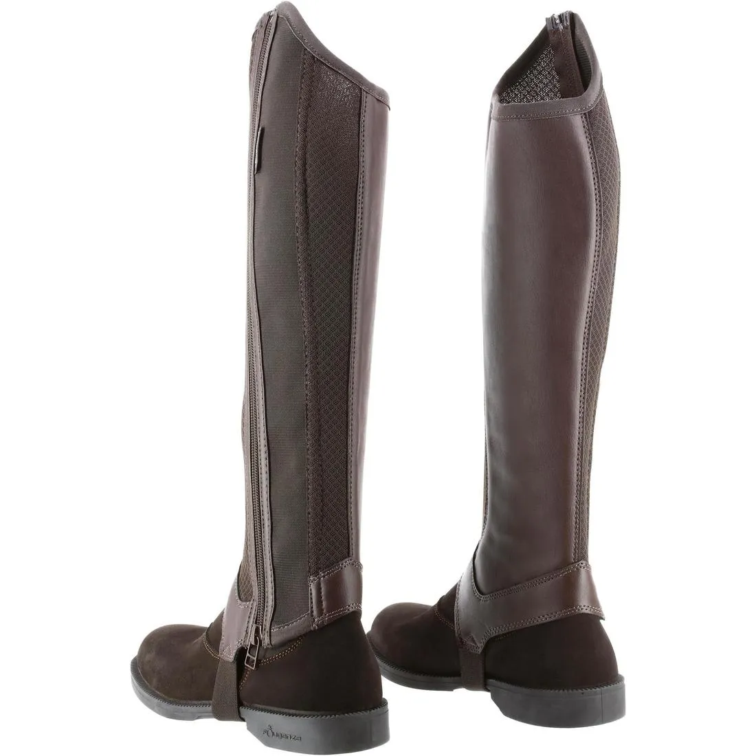 Kids' Horse Riding Mesh Half Chaps 100