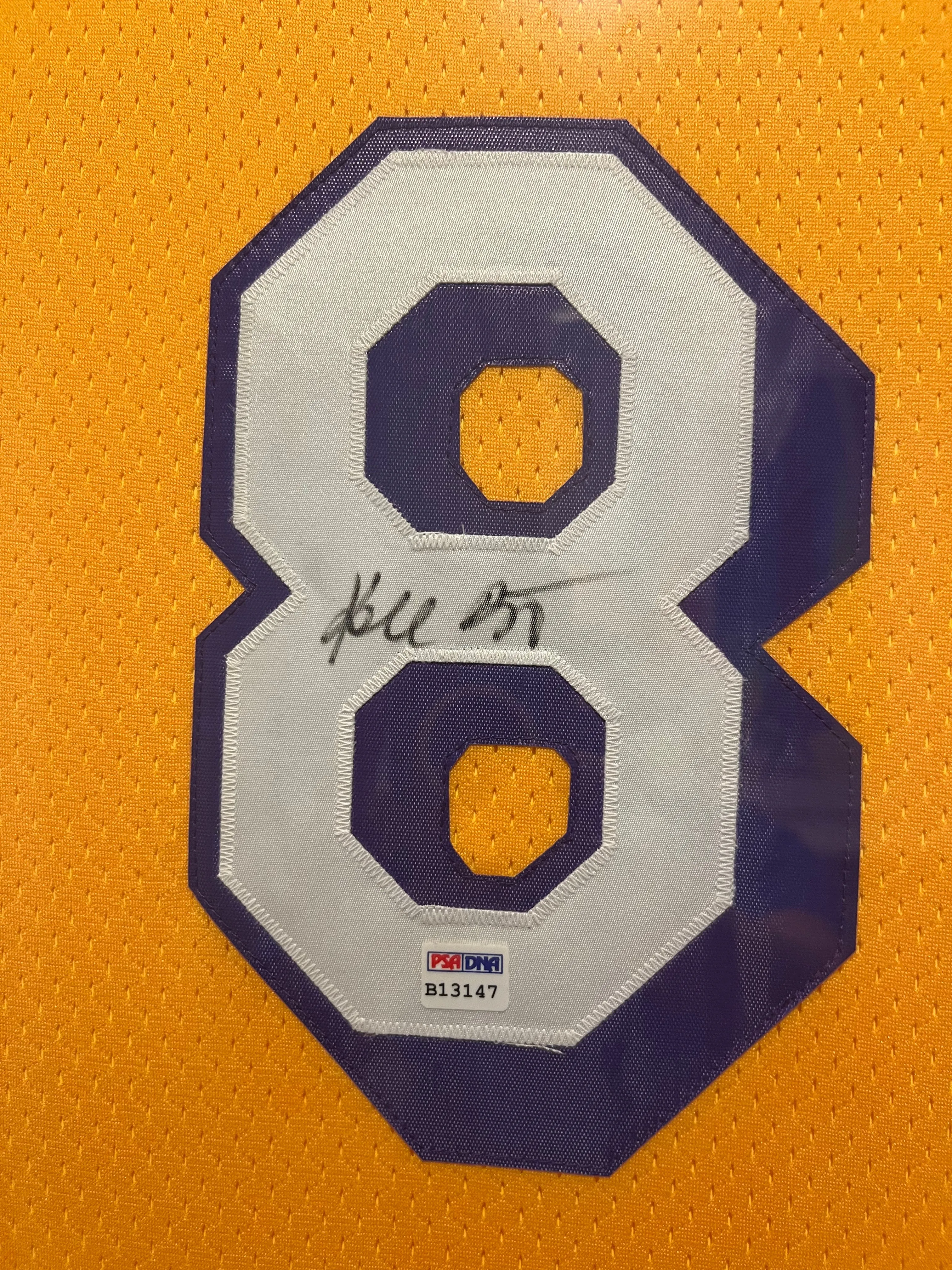Kobe Bryant Framed Signed PSA Jersey