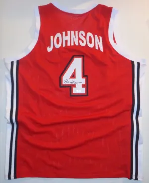 Larry Johnson Signed Autographed UNLV Running Rebels Basketball Jersey (JSA COA)