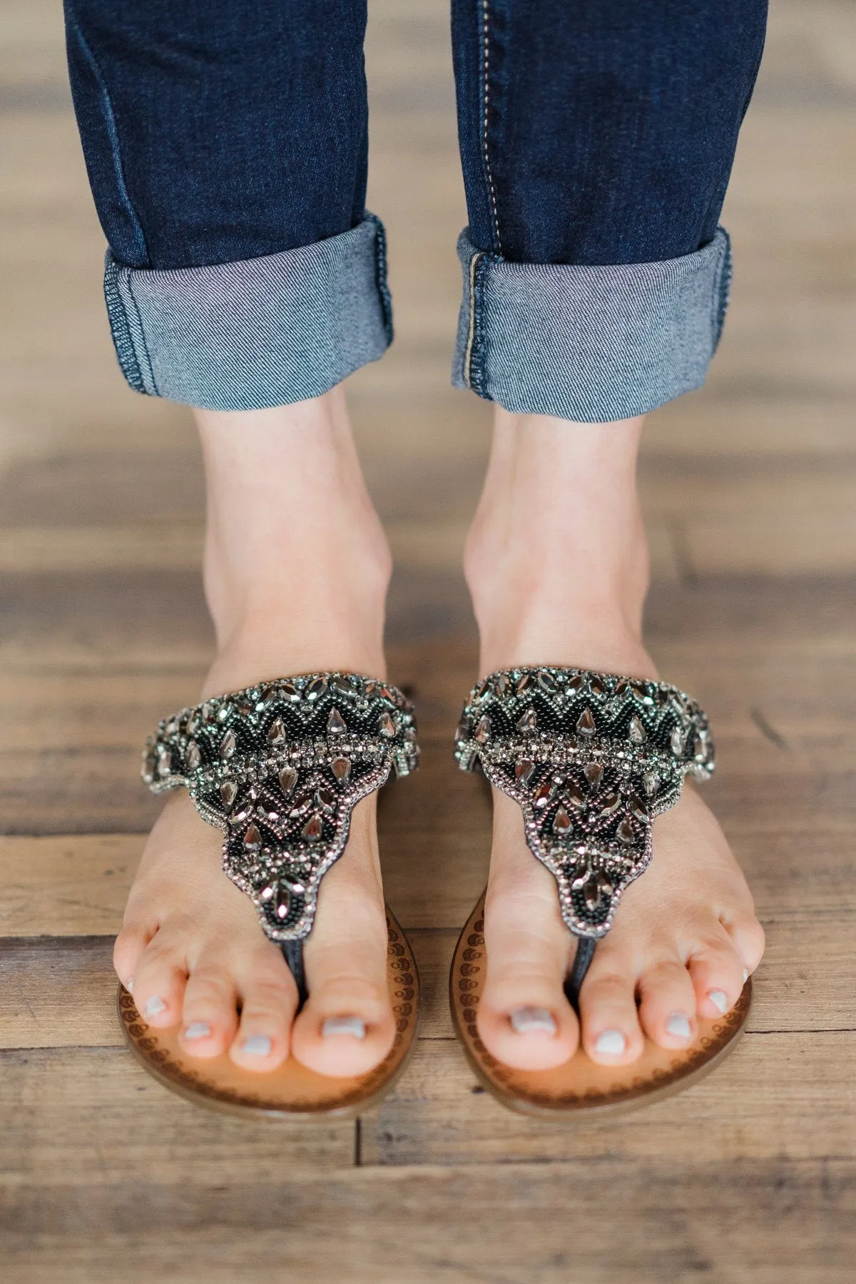 Loving U Naughty Monkey Sandals - Black