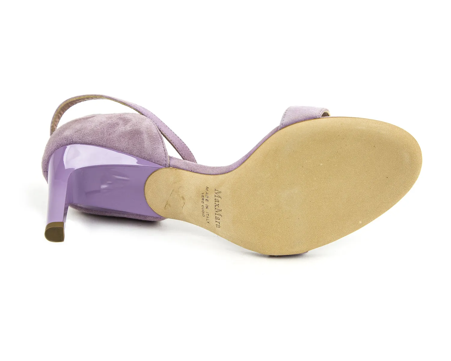 Max Mara Women's Leda Suede Ankle Strap Sandals