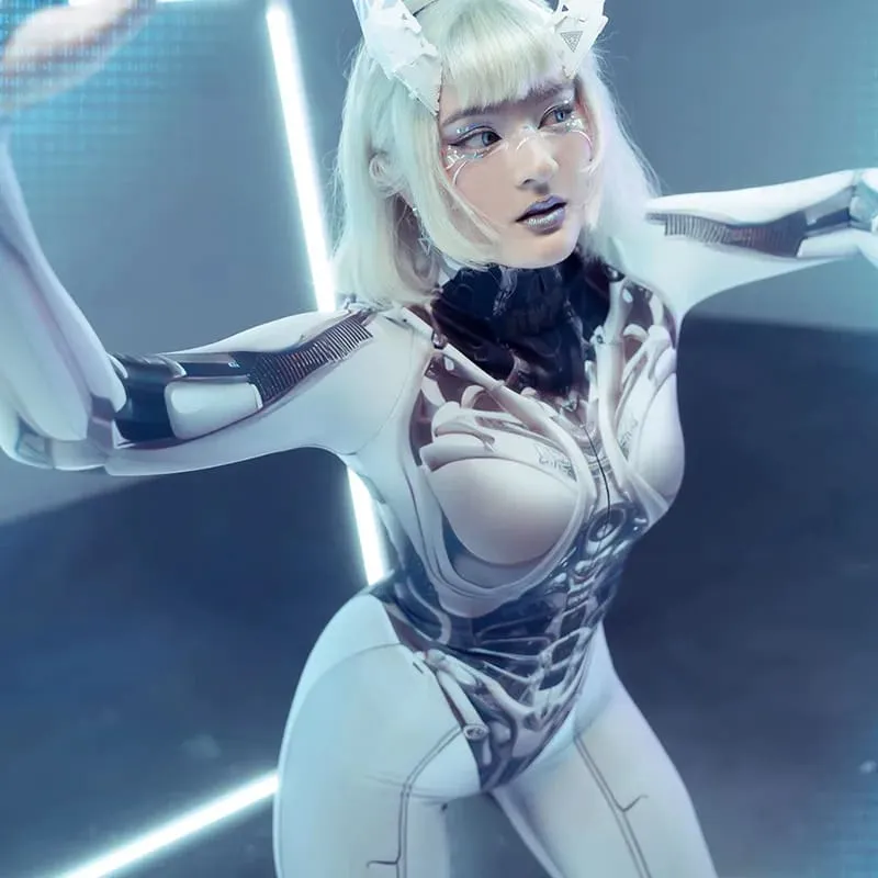 Mech Tech Skeleton Bodysuit