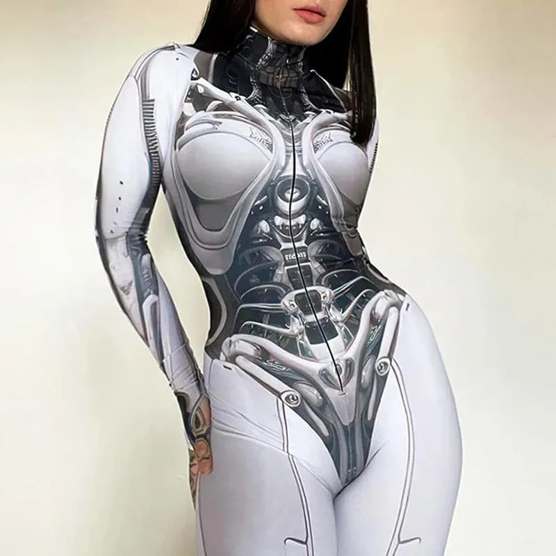 Mech Tech Skeleton Bodysuit