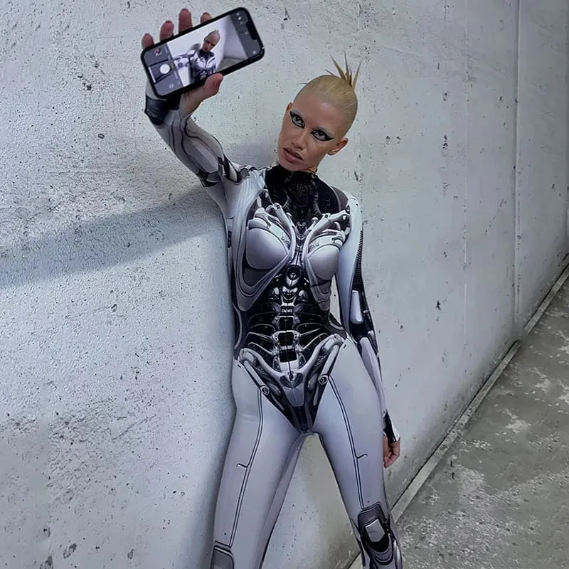 Mech Tech Skeleton Bodysuit