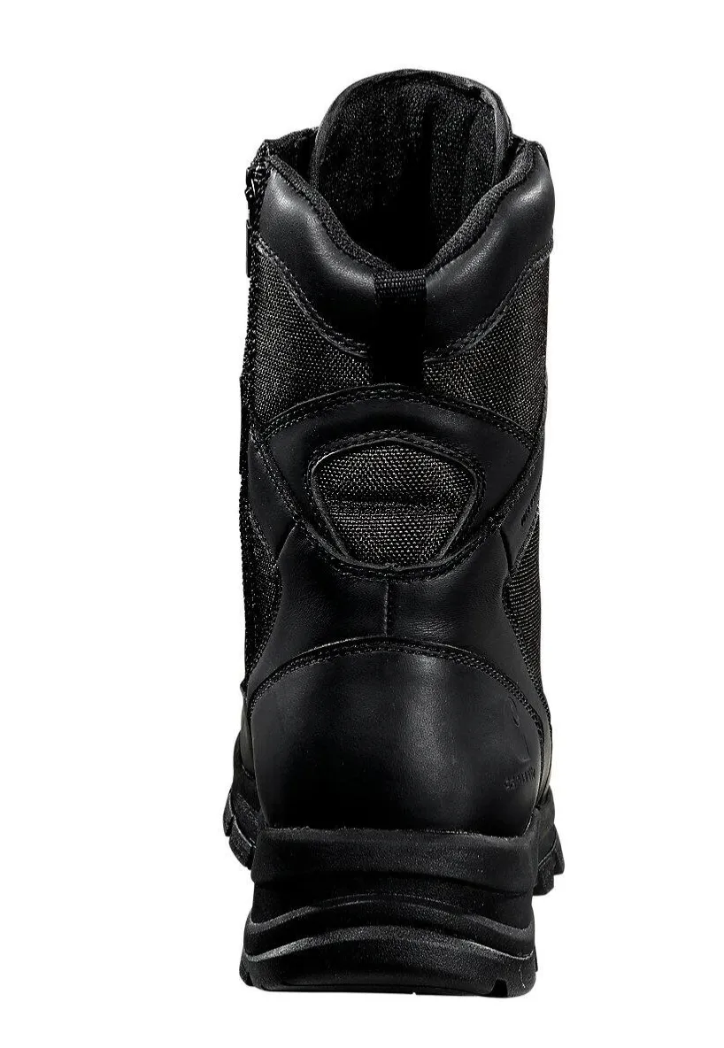 MEN'S CARHARTT GILMORE WATERPROOF 8-INCH SIDE ZIP BOOT | BLACK