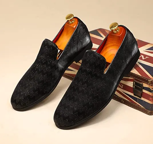 Men's Suede Breathable Smoking Loafers