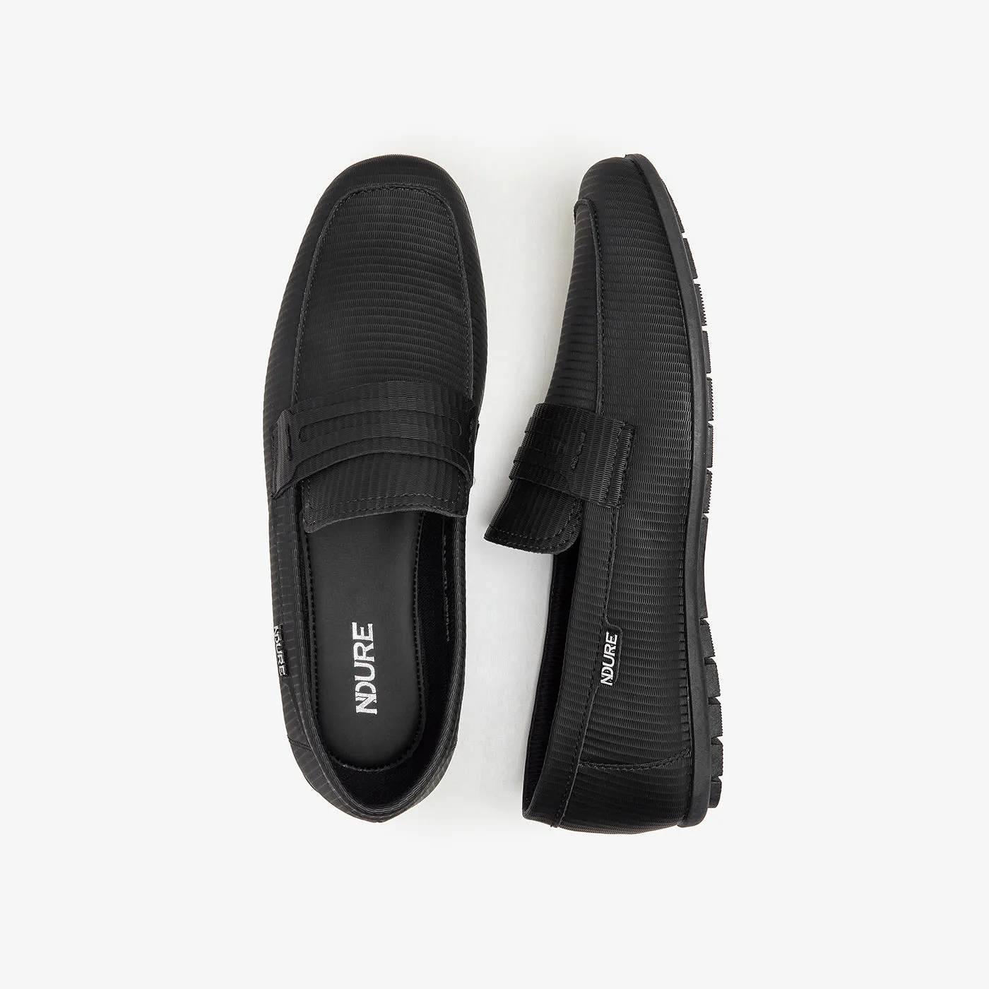 Men's Textured Loafers