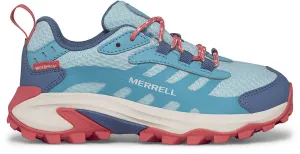 Merrell Moab Speed 2 Waterproof Junior Walking Shoes - Blue